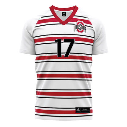 Ohio State - NCAA Men's Soccer : Michael Adedokun - Pin Stripe Soccer Jersey