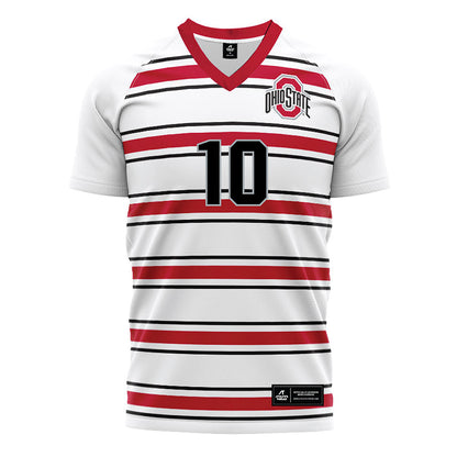 Ohio State - NCAA Men's Soccer : Ashton Bilow - Pin Stripe Soccer Jersey-0