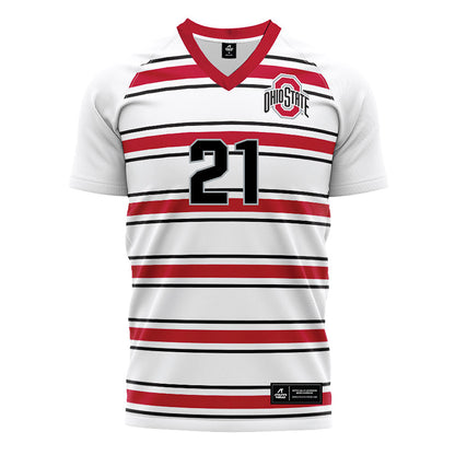 Ohio State - NCAA Men's Soccer : Tommaso Villa - Pin Stripe Soccer Jersey-0