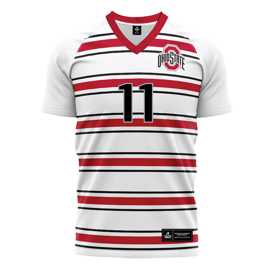 Ohio State - NCAA Men's Soccer : Luciano Pechota - Pin Stripe Soccer Jersey-0