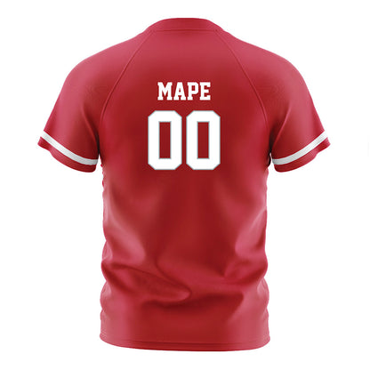 Ohio State - NCAA Women's Soccer : Berkley Mape - Red Soccer Jersey-1