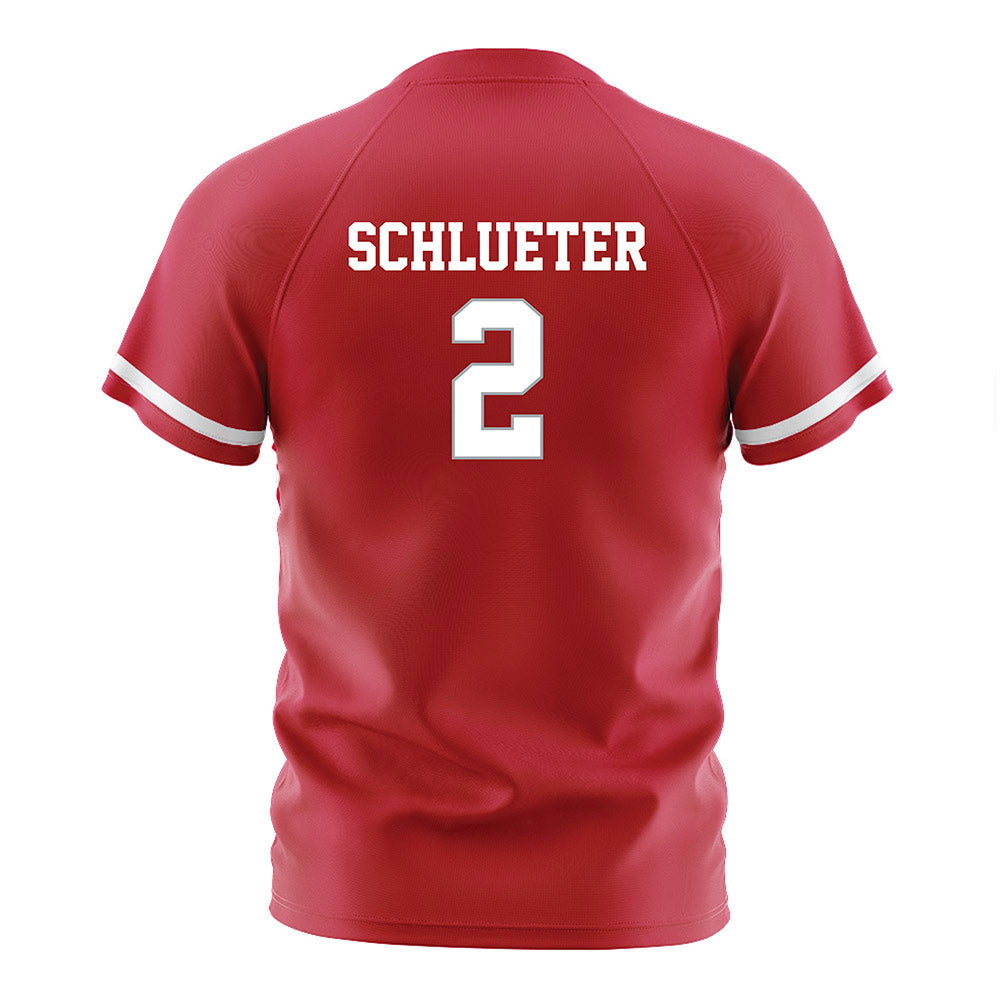 Ohio State - NCAA Women's Soccer : Amanda Schlueter - Red Soccer Jersey-1