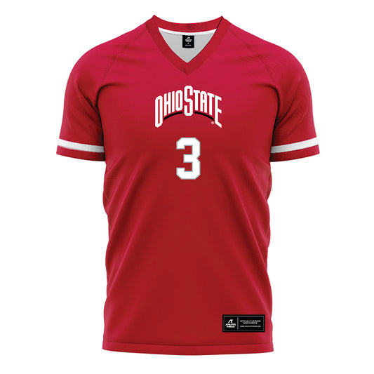 Ohio State - NCAA Women's Soccer : Victoria Miller - Red Soccer Jersey-0