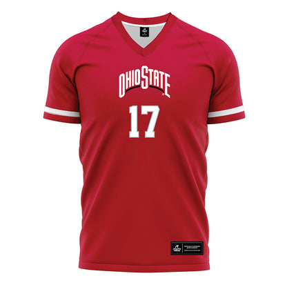 Ohio State - NCAA Women's Soccer : Maliyah Morrison - Red Soccer Jersey-0