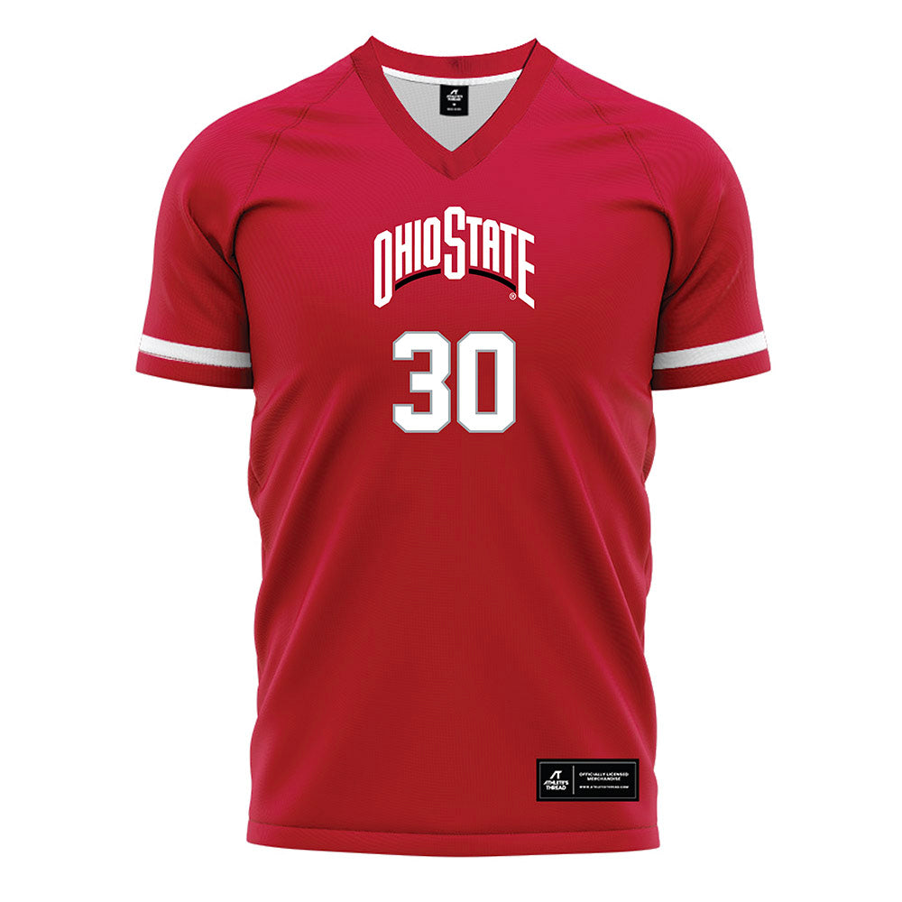 Ohio State - NCAA Women's Soccer : Alexis Knisely - Red Soccer Jersey-0