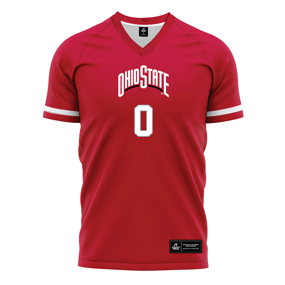 Ohio State - NCAA Women's Soccer : Peighton Northrup - Red Soccer Jersey-0