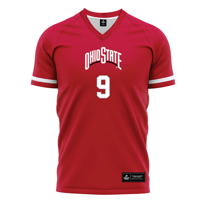 Ohio State - NCAA Women's Soccer : Jadin Bonham - Red Soccer Jersey-0