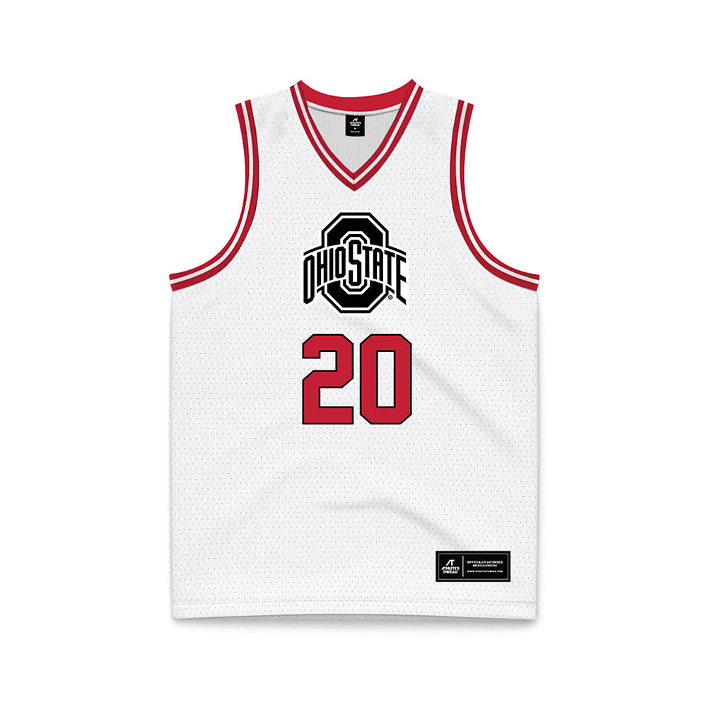 Ohio State - NCAA Men's Basketball : Colin White - Basketball Jersey