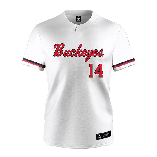 Ohio State - NCAA Softball : Maggie Daniel - White Jersey-0