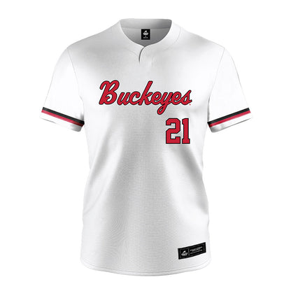 Ohio State - NCAA Softball : Holly Steffus - White Jersey-0