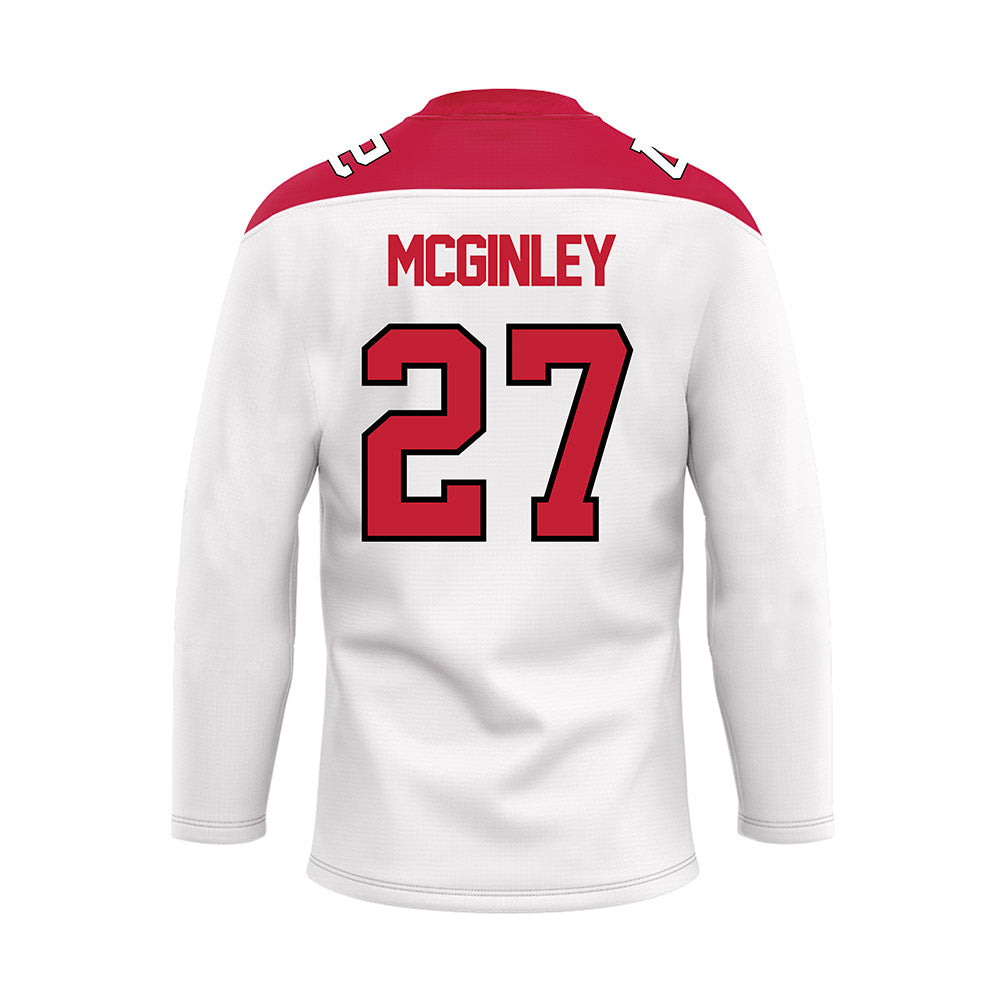Ohio State - NCAA Men's Ice Hockey : Sam McGinley - White Hockey Jersey-1