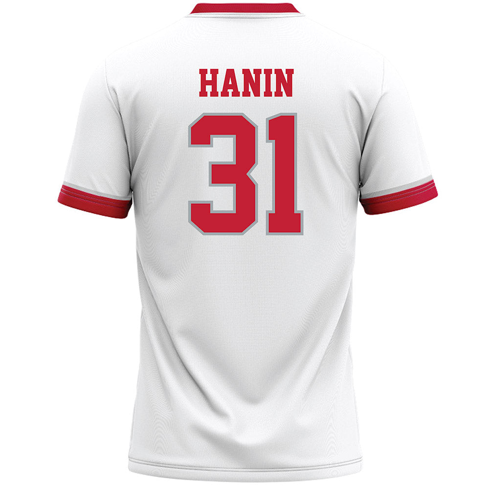 Ohio State - NCAA Men's Lacrosse : Ryder Hanin - White Lacrosse Jersey -1