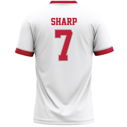 Ohio State - NCAA Men's Lacrosse : Brad Sharp - White Lacrosse Jersey -1