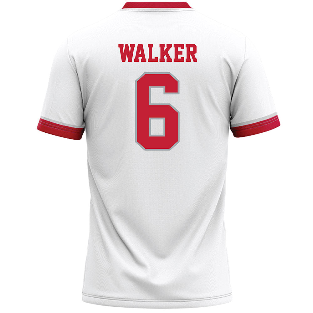 Ohio State - NCAA Men's Lacrosse : Jewel Walker - White Lacrosse Jersey -1