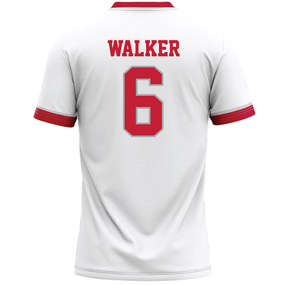 Ohio State - NCAA Men's Lacrosse : Jewel Walker - White Lacrosse Jersey -1