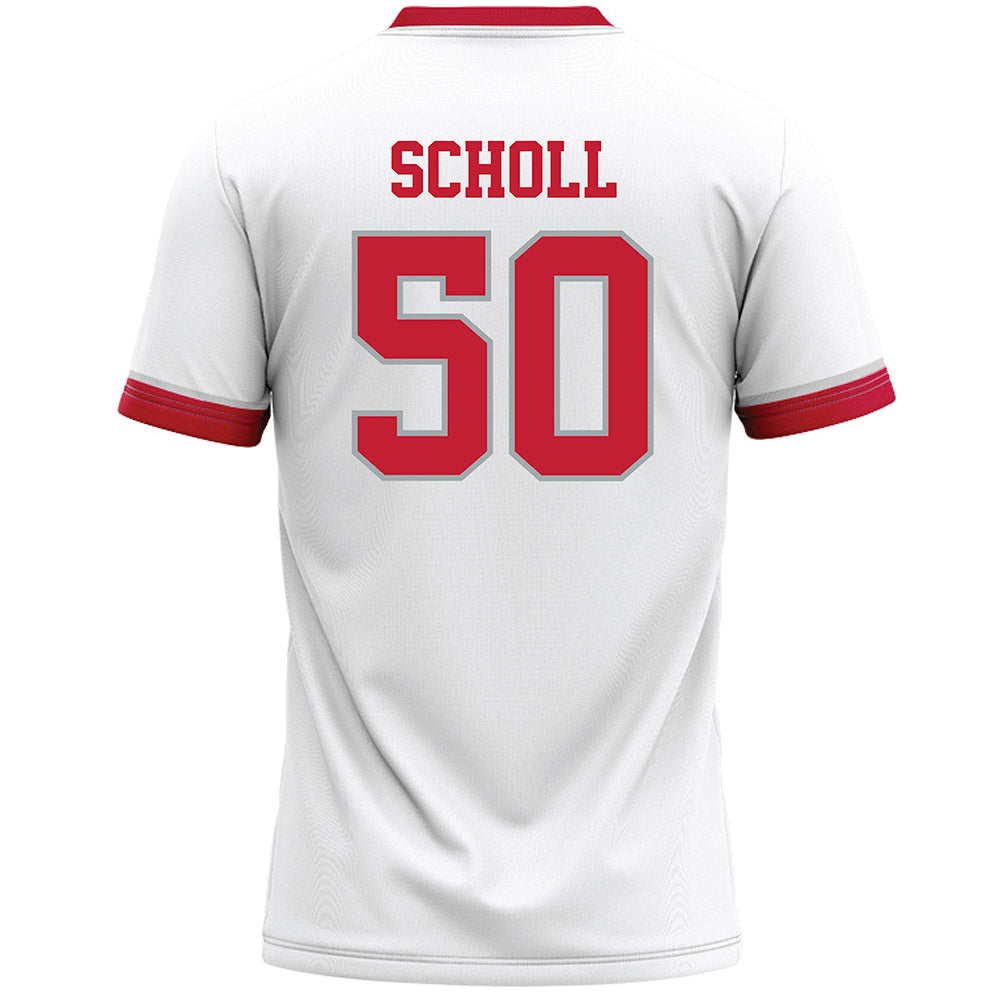 Ohio State - NCAA Men's Lacrosse : MacGuire Scholl - White Lacrosse Jersey -1