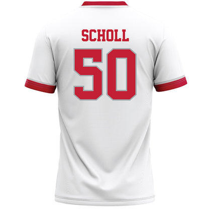 Ohio State - NCAA Men's Lacrosse : MacGuire Scholl - White Lacrosse Jersey -1