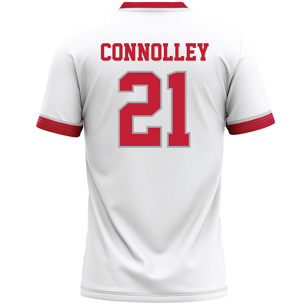 Ohio State - NCAA Men's Lacrosse : Dorian Connolley - White Lacrosse Jersey -1