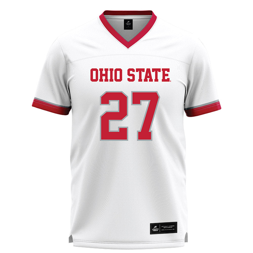 Ohio State - NCAA Men's Lacrosse : Jack McKenna - White Lacrosse Jersey