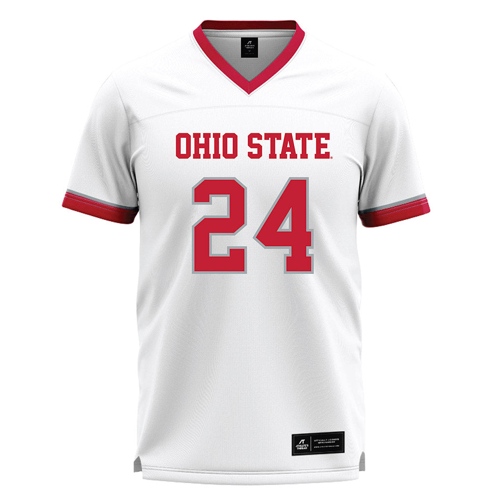 Ohio State - NCAA Men's Lacrosse : Gannon Matthews - White Lacrosse Jersey
