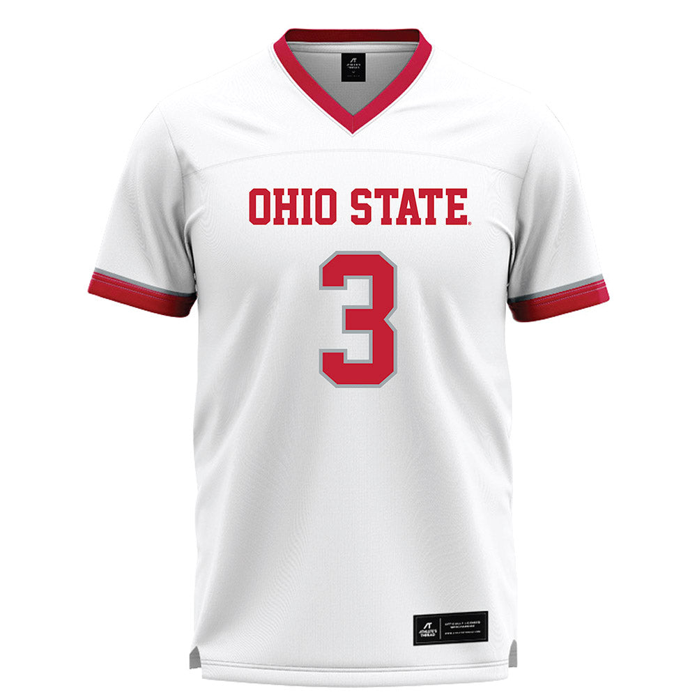 Ohio State - NCAA Men's Lacrosse : Ari Allen - White Lacrosse Jersey