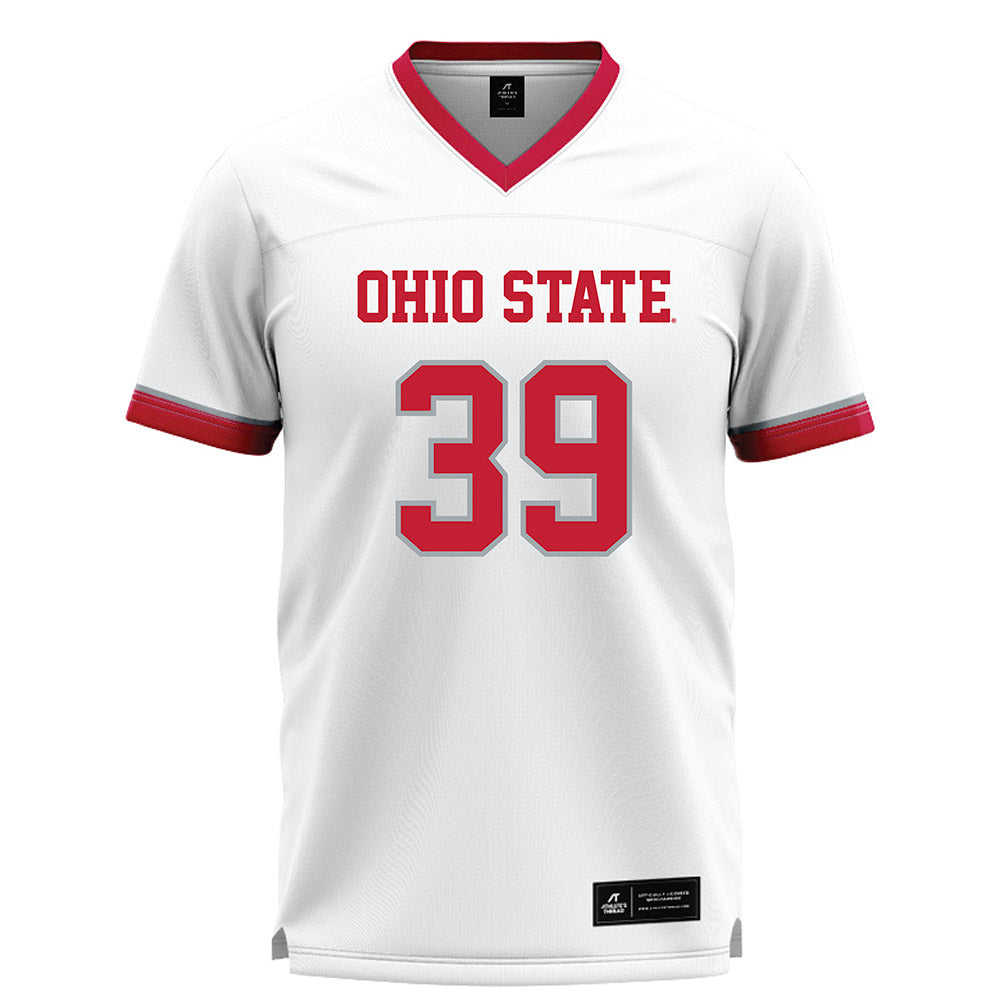 Ohio State - NCAA Men's Lacrosse : Taji Flynn - White Lacrosse Jersey