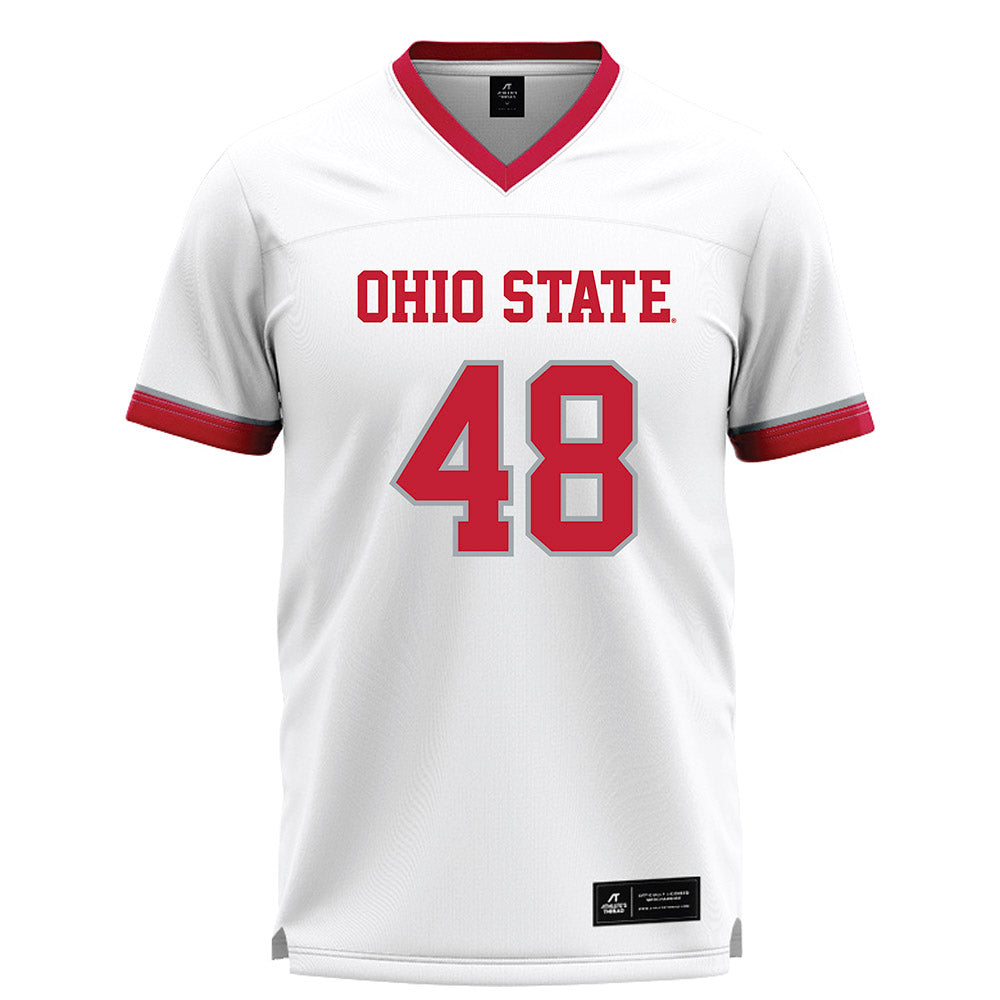 Ohio State - NCAA Men's Lacrosse : Griffin Liedel - White Lacrosse Jersey