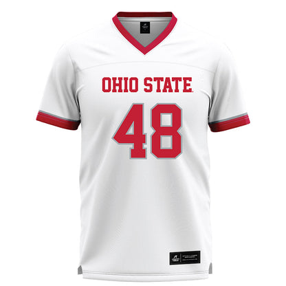 Ohio State - NCAA Men's Lacrosse : Griffin Liedel - White Lacrosse Jersey