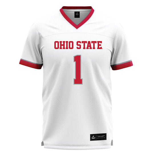 Ohio State - NCAA Men's Lacrosse : Griffin Turner - White Lacrosse Jersey -0