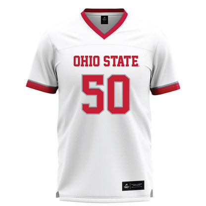 Ohio State - NCAA Men's Lacrosse : MacGuire Scholl - White Lacrosse Jersey -0