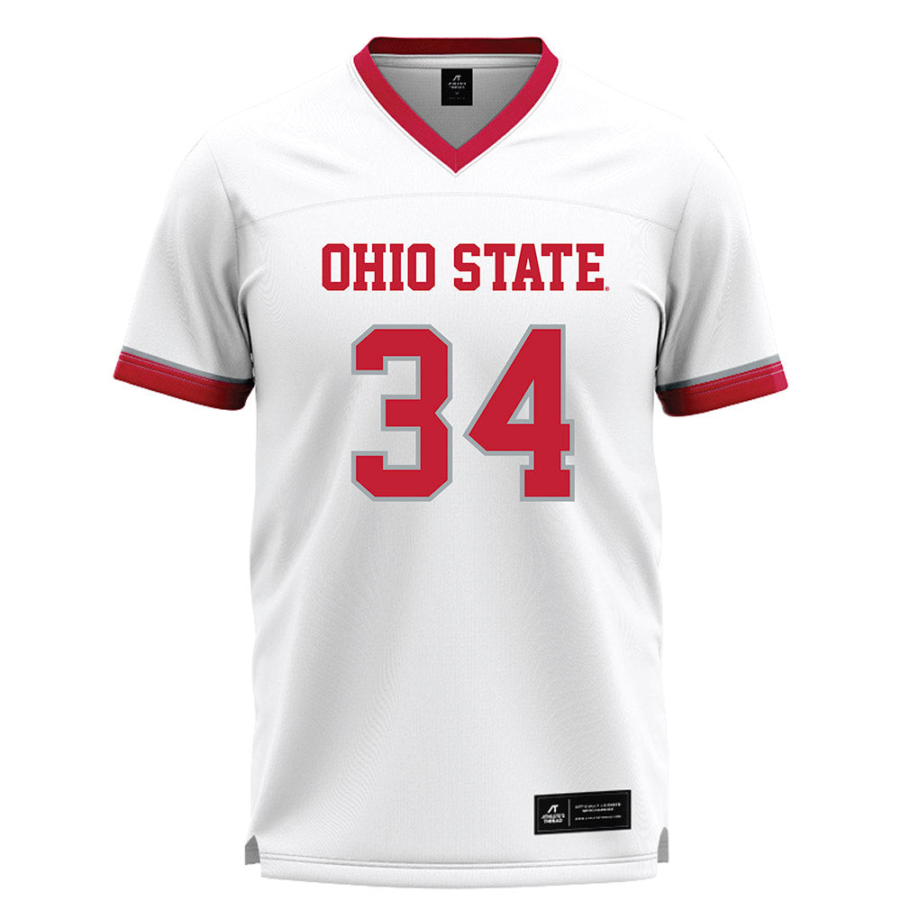 Ohio State - NCAA Men's Lacrosse : Blake Eiland - White Lacrosse Jersey