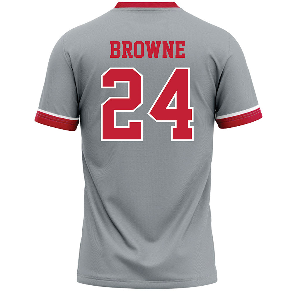 Ohio State - NCAA Women's Lacrosse : Charlotte Browne - Grey Lacrosse Jersey -1