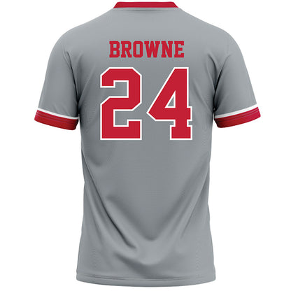 Ohio State - NCAA Women's Lacrosse : Charlotte Browne - Grey Lacrosse Jersey -1