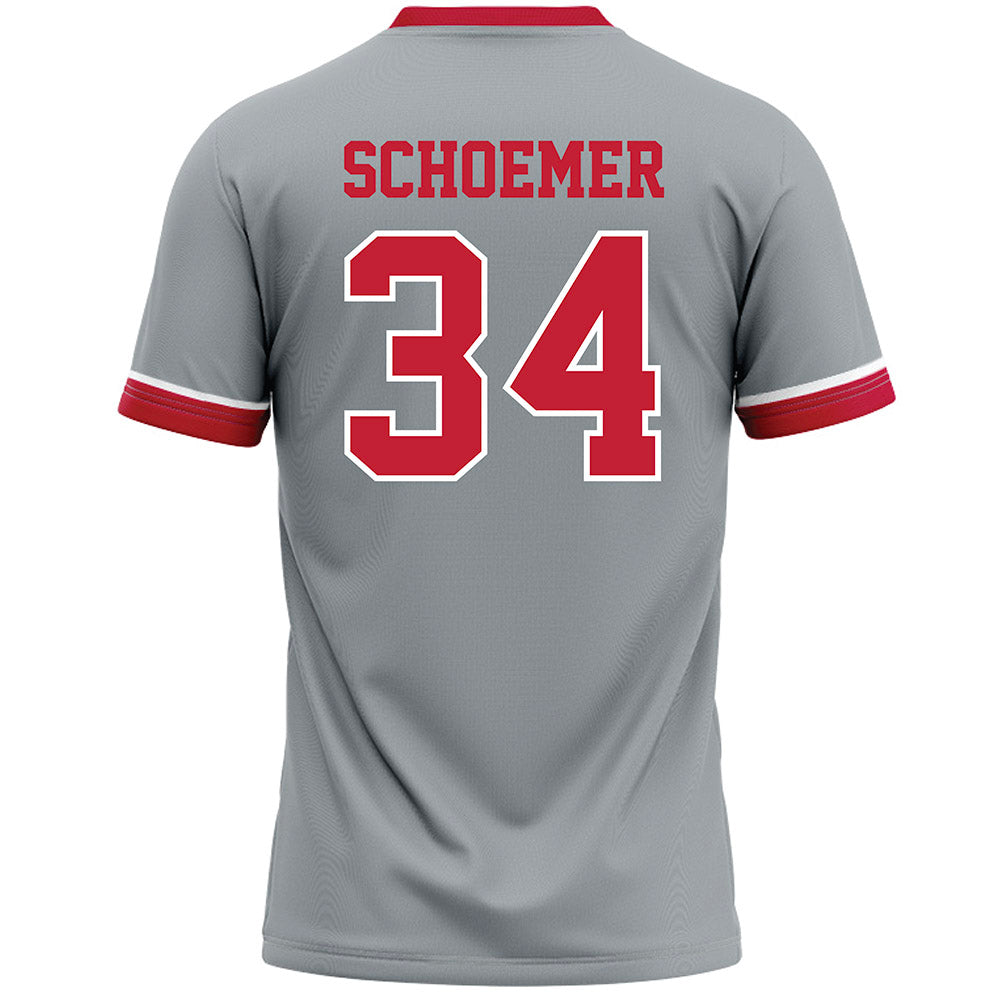 Ohio State - NCAA Women's Lacrosse : Audrey Schoemer - Grey Lacrosse Jersey -1