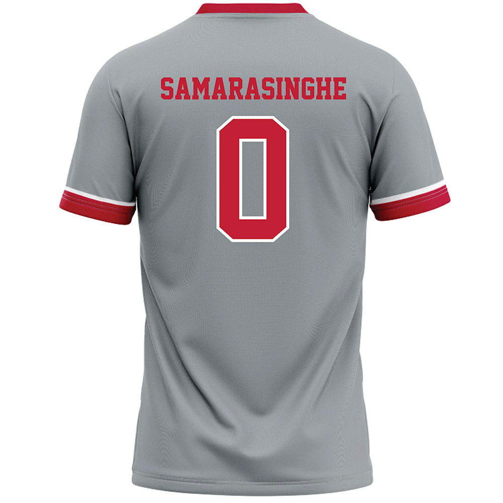 Ohio State - NCAA Women's Lacrosse : Camille Samarasinghe - Grey Lacrosse Jersey