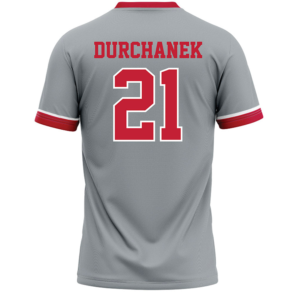 Ohio State - NCAA Women's Lacrosse : Caitlyn Durchanek - Grey Lacrosse Jersey -1