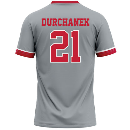 Ohio State - NCAA Women's Lacrosse : Caitlyn Durchanek - Grey Lacrosse Jersey -1