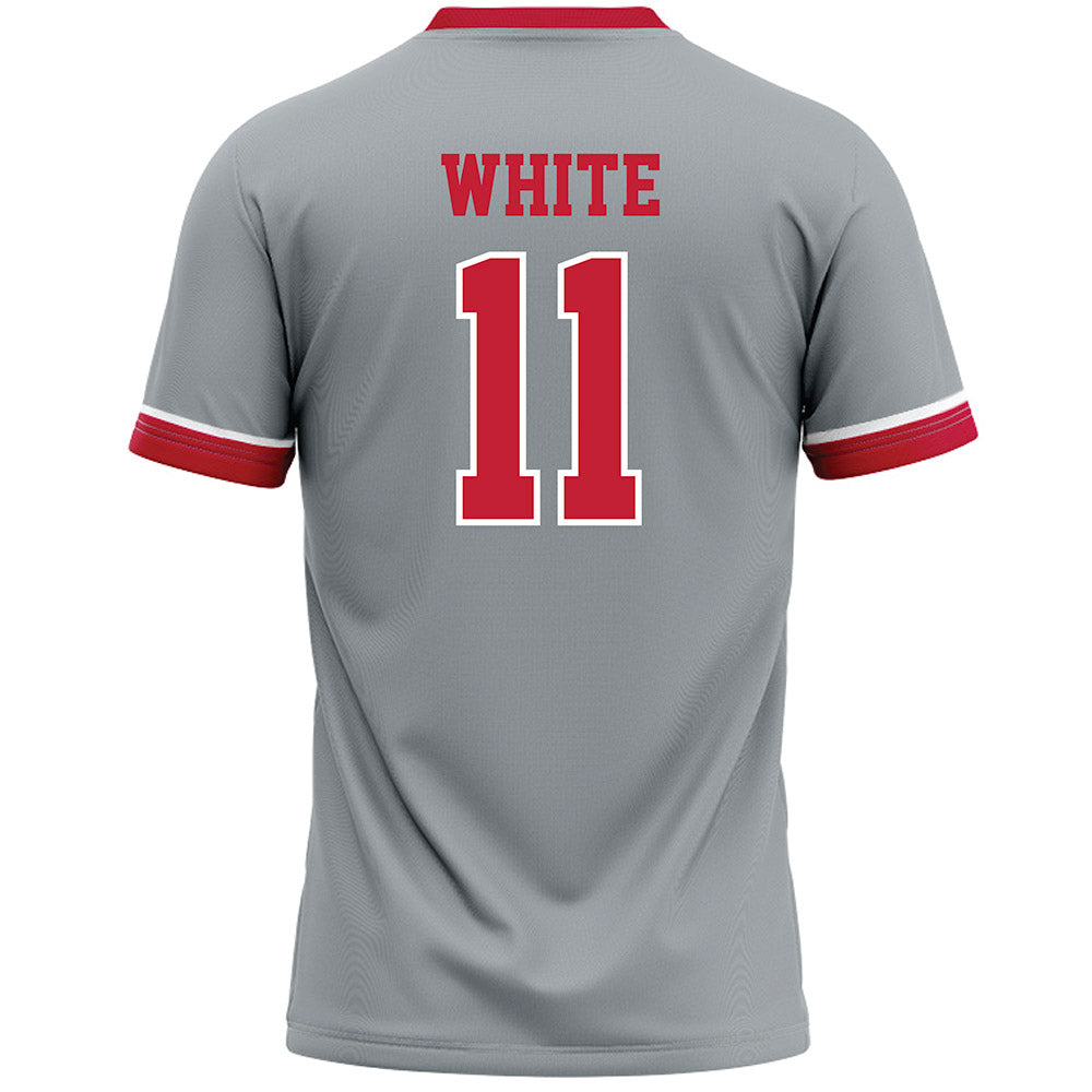 Ohio State - NCAA Women's Lacrosse : Maddie White - Grey Lacrosse Jersey -1