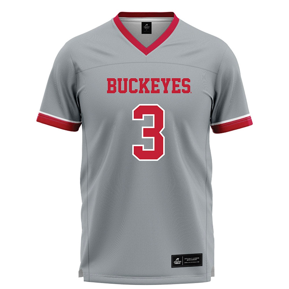 Ohio State - NCAA Women's Lacrosse : Annie Hargraves - Grey Lacrosse Jersey