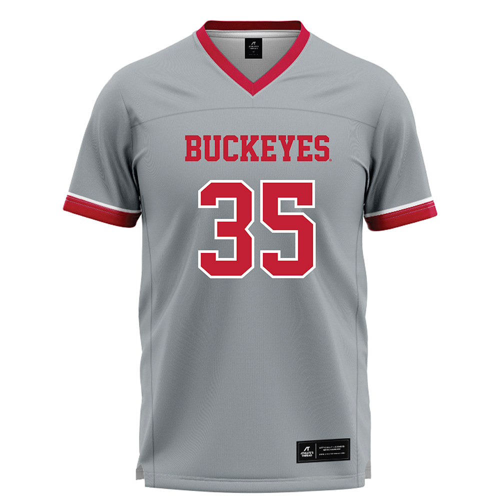 Ohio State - NCAA Women's Lacrosse : Ella Wright - Grey Lacrosse Jersey