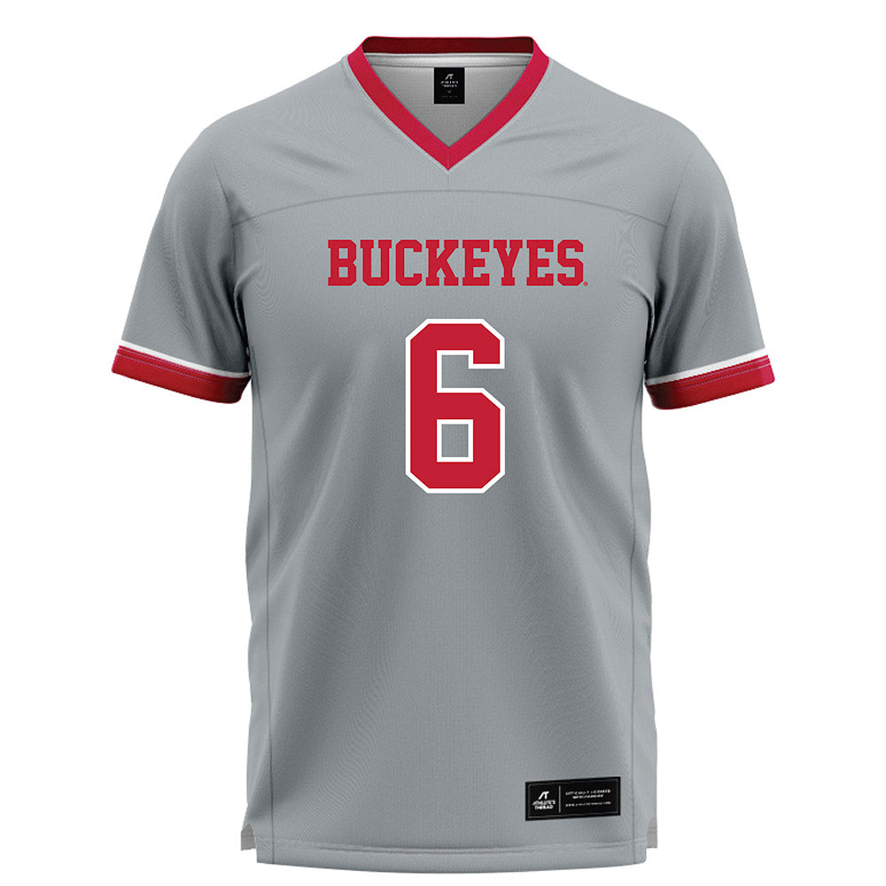 Ohio State - NCAA Women's Lacrosse : Maeve Simonds - Grey Lacrosse Jersey