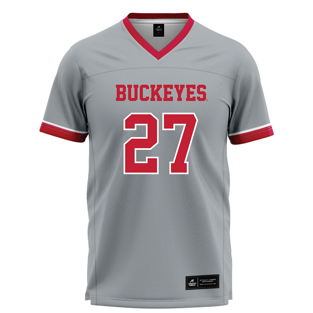 Ohio State - NCAA Women's Lacrosse : Margaret Lawler - Grey Lacrosse Jersey