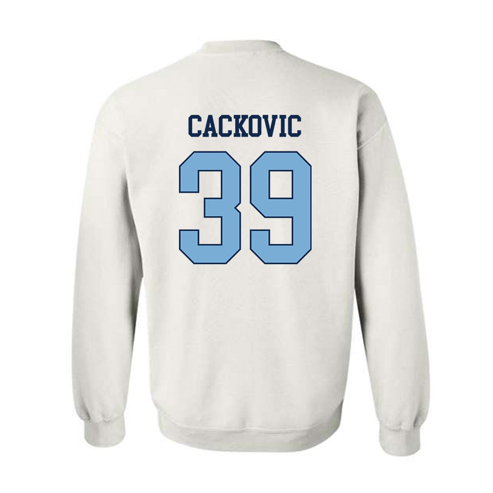UNC - NCAA Baseball : Jake Cackovic - Classic Shersey Crewneck Sweatshirt-1