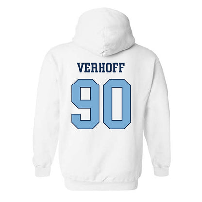 UNC - NCAA Football : Rece Verhoff - Classic Shersey Hooded Sweatshirt-1