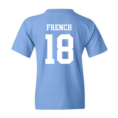 UNC - NCAA Baseball : Carter French - Classic Shersey Youth T-Shirt