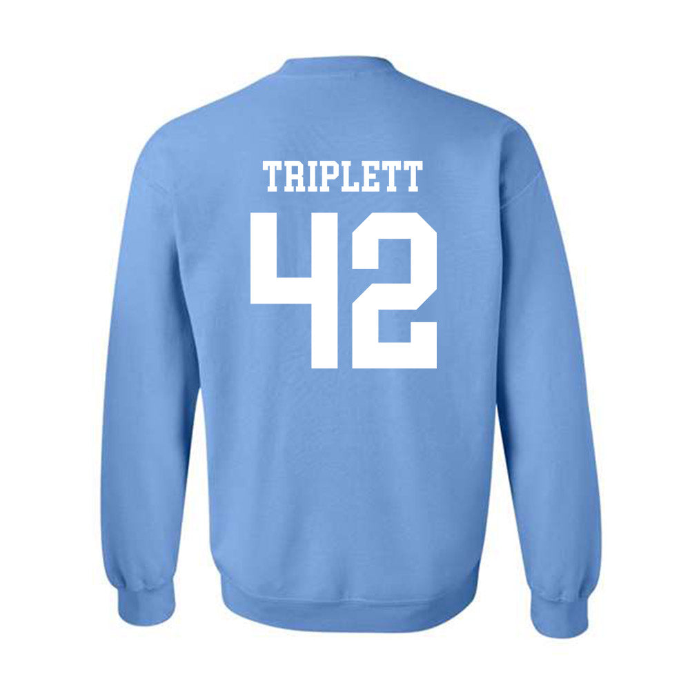 UNC - NCAA Football : Spencer Triplett - Classic Shersey Crewneck Sweatshirt-1