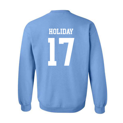 UNC - NCAA Baseball : Talan Holiday - Classic Shersey Crewneck Sweatshirt-1