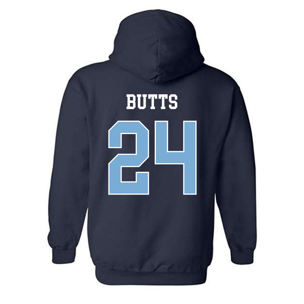 UNC - NCAA Football : Javion Butts - Classic Shersey Hooded Sweatshirt-1