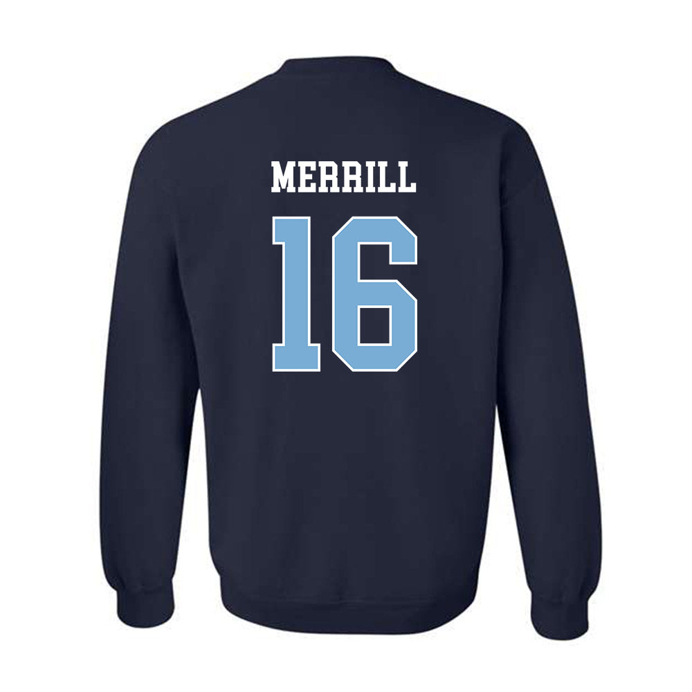 UNC - NCAA Men's Lacrosse : Gary Merrill - Classic Shersey Crewneck Sweatshirt-1