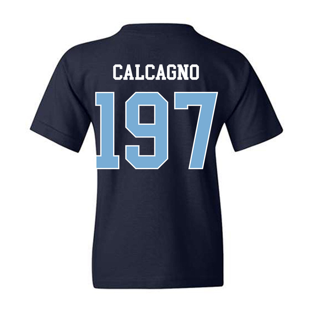UNC - NCAA Wrestling : Mikey Calcagno - Classic Shersey Youth T-Shirt-1